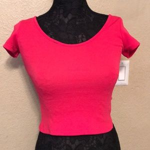 Material Girl Pink crop top from Macys